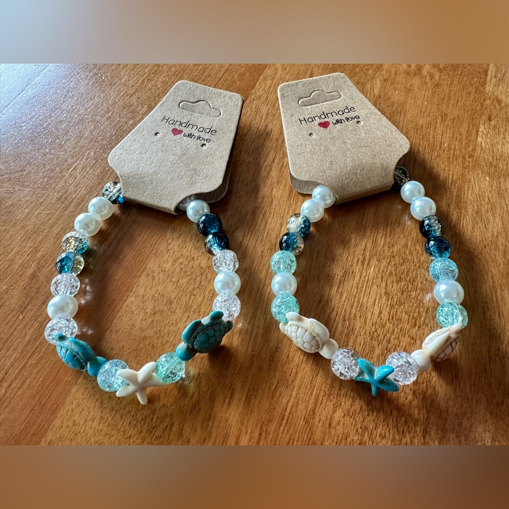 Beach themed bracelet set